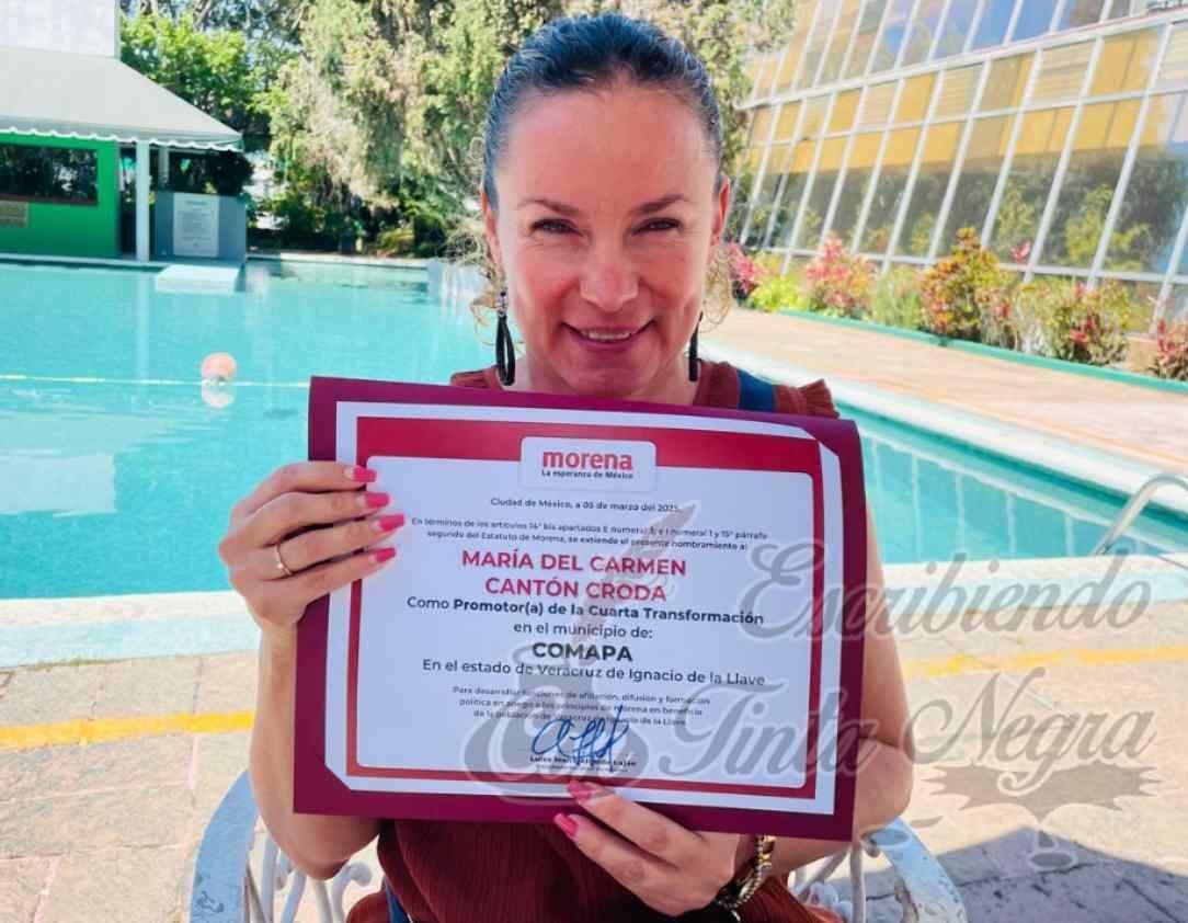 CARMEN CANTÓN, PROMOTORA DE LA CUARTA TRANSFORMACIÓN EN COMAPA