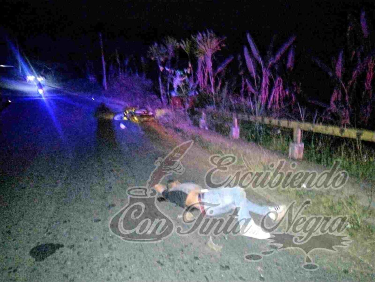 SE MATA MOTOCICLISTA EN ACCIDENTE