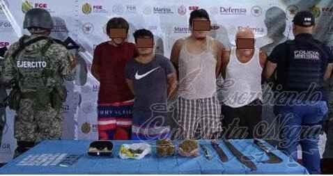 CAPTURAN A CUATRO NARCO MENUDISTAS