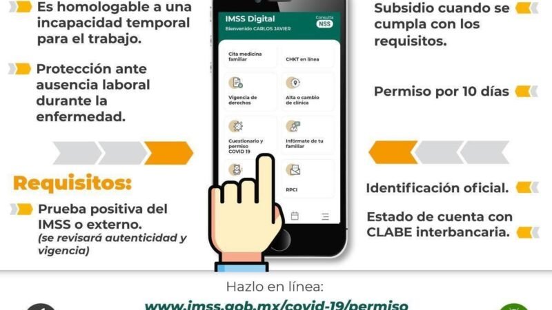 IMSS SUMA MÁS DE 4 MILLONES DE INCAPACIDADES OTORGADAS POR COVID-19