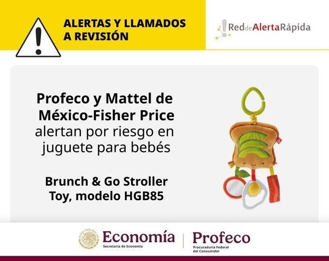ALERTA POR RIESGO DE ASFIXIA EN JUGUETE PARA BEBÉ