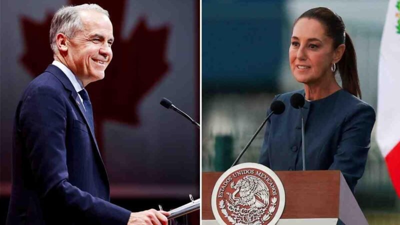 CLAUDIA SHEINBAUM DIALOGO CON EL PRIMER MINISTRO DE CANADÁ