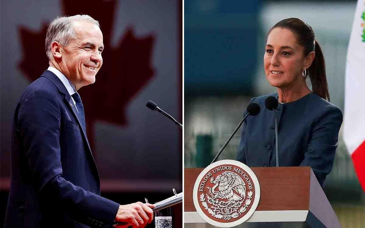CLAUDIA SHEINBAUM DIALOGO CON EL PRIMER MINISTRO DE CANADÁ