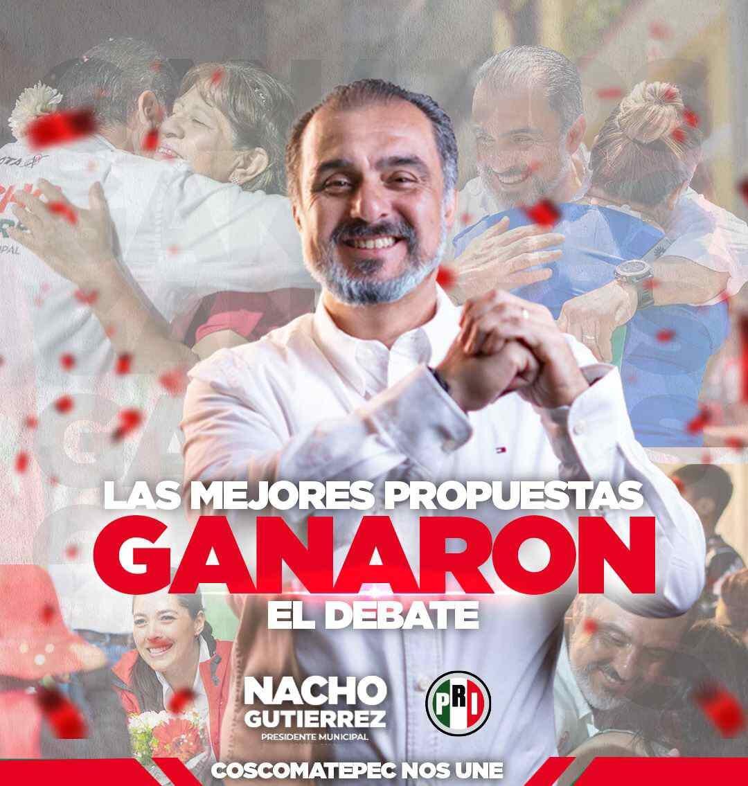 SE DECLARA NACHO GUTIÉRREZ GANADOR DEL DEBATE