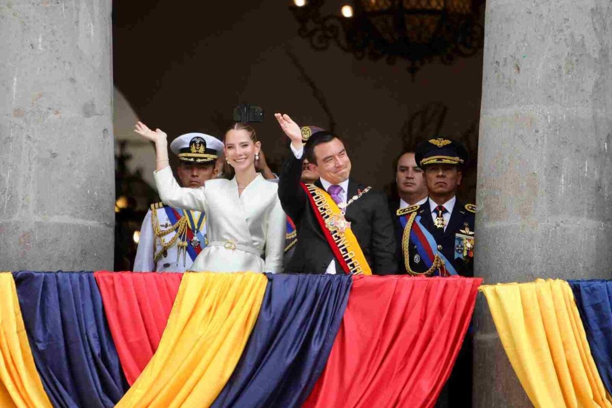 NOBOA INAUGURA NUEVO MANDATO EN ECUADOR CON MÁS ‘GUERRA’ AL CRIMEN