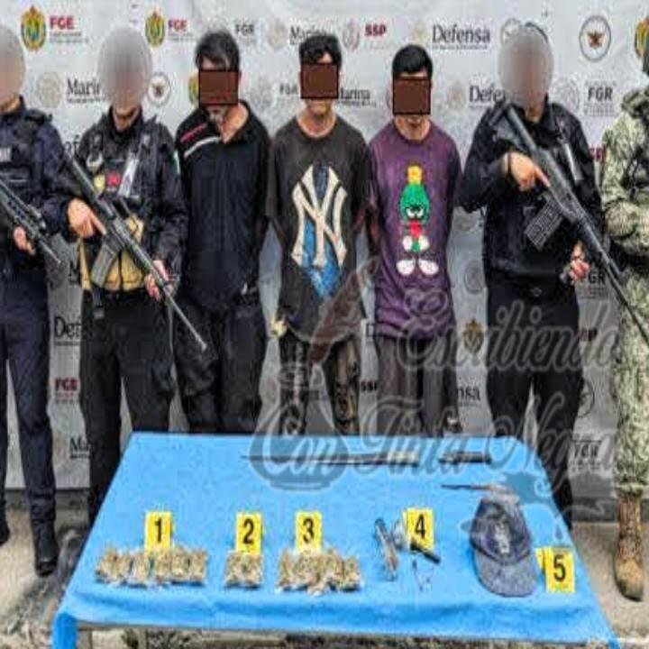 CAPTURAN A 3 NARCO MENUDISTAS