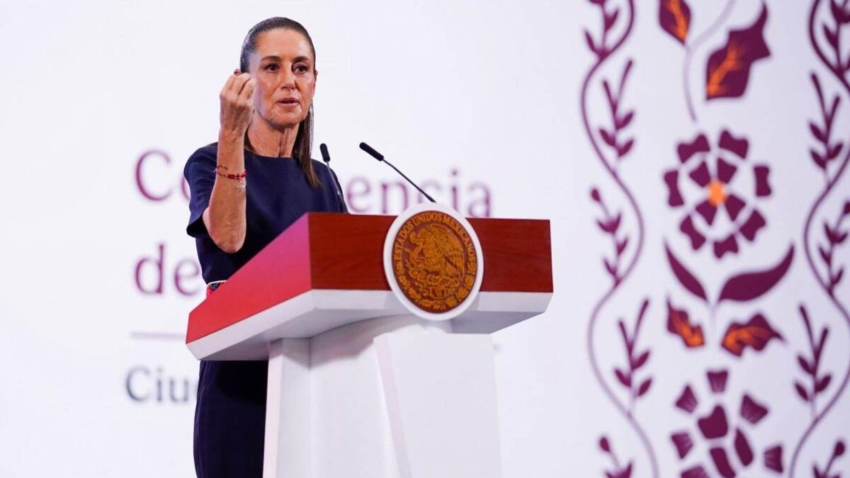 SHEINBAUM DESCARTA USO DE FUERZA PÚBLICA CONTRA MAESTROS DE LA CNTE