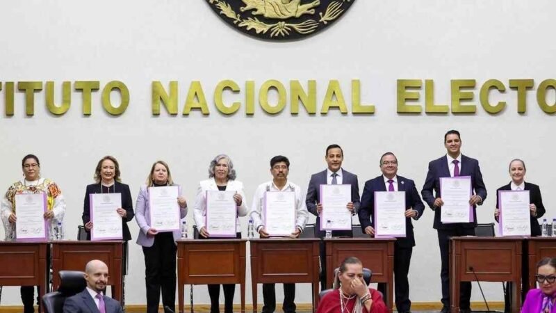 INE ENTREGA CONSTANCIAS DE MAYORÍA A MINISTROS ELECTOS DE LA SCJN