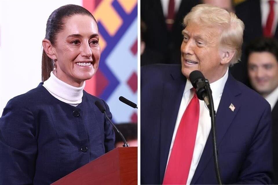 SHEINBAUM Y TRUMP ESPERAN PRONTO LLEGAR A ACUERDOS