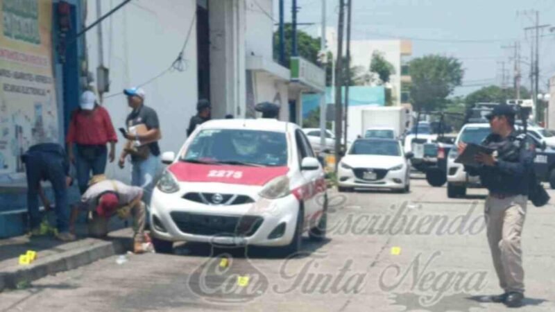 BALEAN A TAXISTA; MURIÓ EN EL HOSPITAL