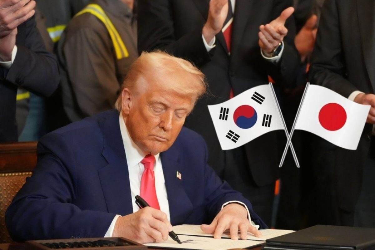 EU ANUNCIA ARANCELES DEL 25% A JAPÓN Y COREA DEL SUR