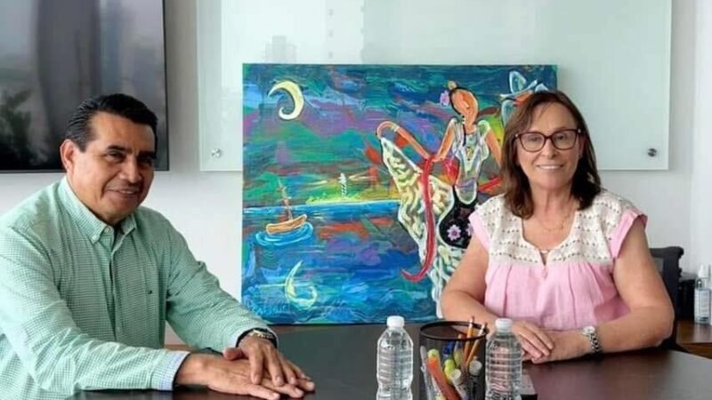 SE REUNE DIPUTADO ESTEBAN BAUTISTA CON LA GOBERNADORA