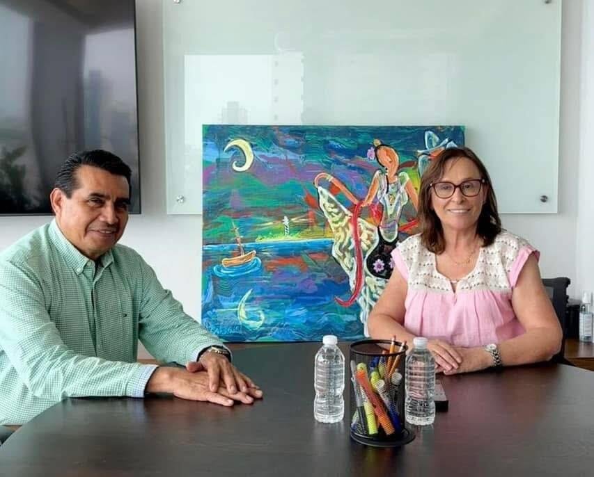 SE REUNE DIPUTADO ESTEBAN BAUTISTA CON LA GOBERNADORA