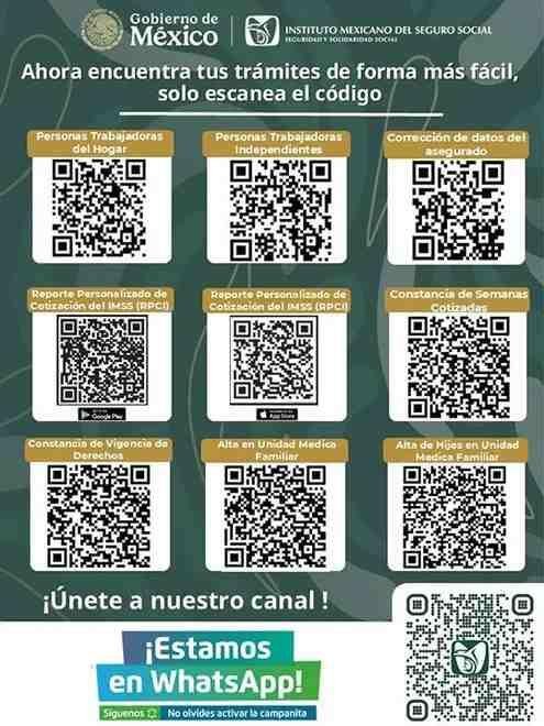 IMSS HABILITA CÓDIGOS QR PARA FACILITAR ACCESO A TRÁMITES Y SERVICIOS