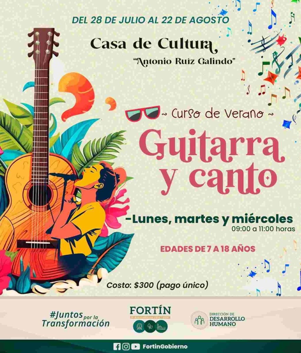 INVITA CASA DE CULTURA DE FORTÍN A TALLERES DE VERANO
