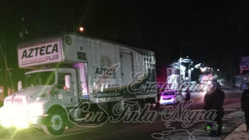 ASEGURAN TRACTO CAMIÓN EN COSCOMATEPEC