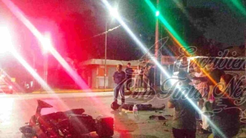 MOTOCICLISTA MUERE EN ACCIDENTE