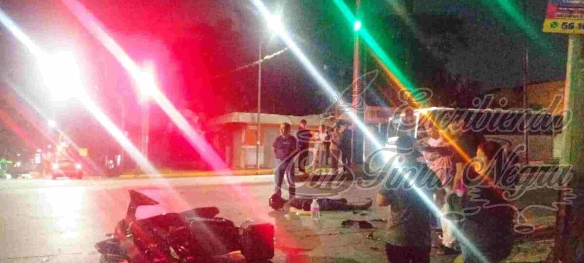 MOTOCICLISTA MUERE EN ACCIDENTE