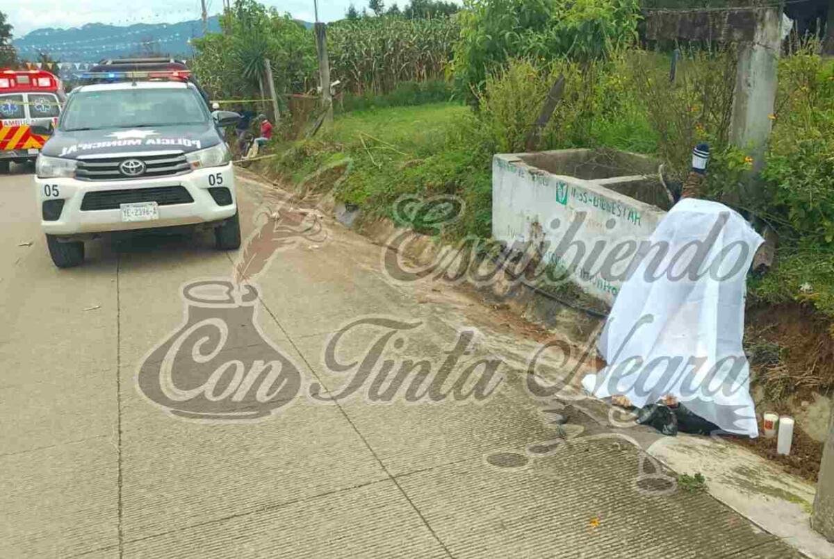 SE MATA MOTOCICLISTA EN COSCOMATEPEC