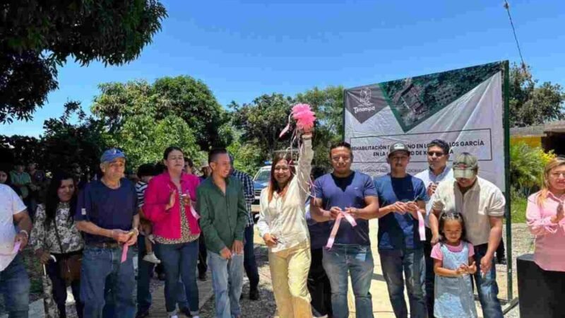 INAUGURA ALCALDESA OBRA EN XOCOTITLA