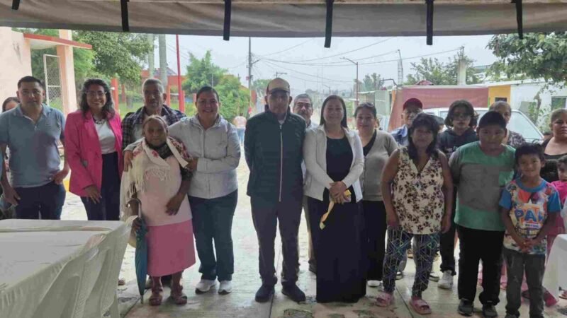 VENTURA DEMUNER INAUGURA OBRA EN COLONIA EL CUATRO
