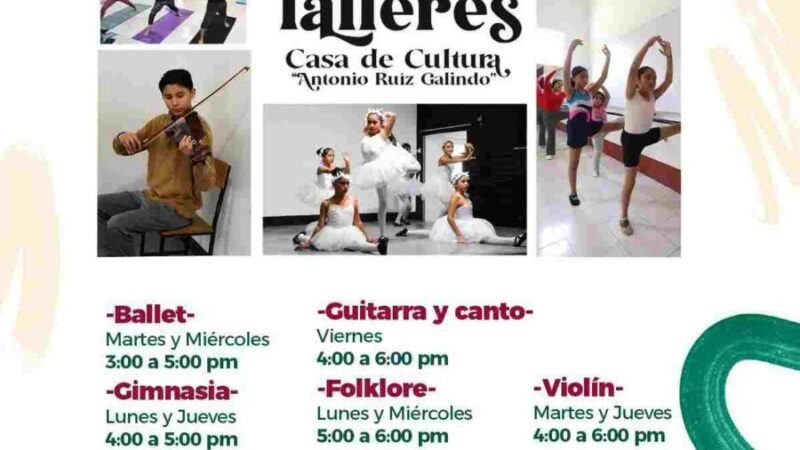 INVITA CASA DE CULTURA A TALLERES