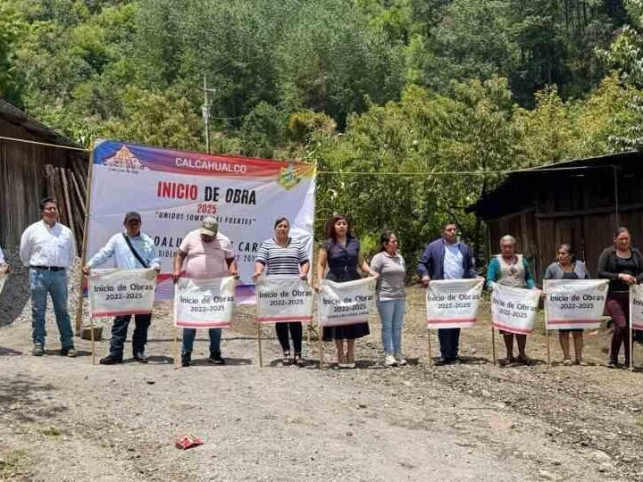 DAN BANDERAZO DE OBRA EN RINCÓN DE ATOTONILCO