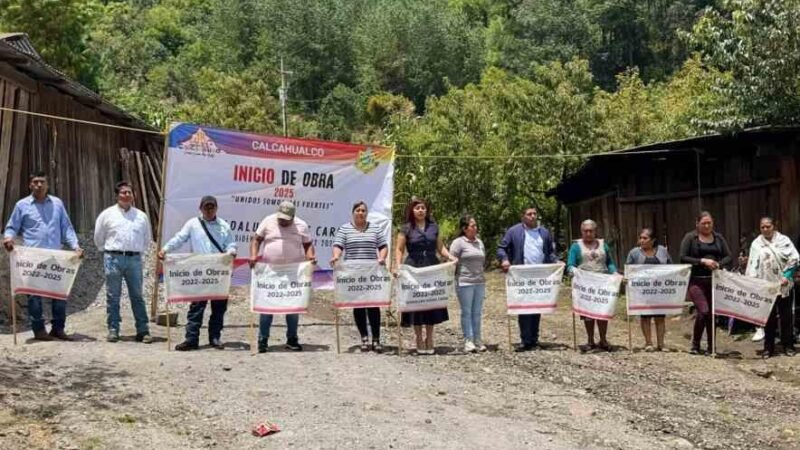 DAN BANDERAZO DE OBRA EN RINCÓN DE ATOTONILCO