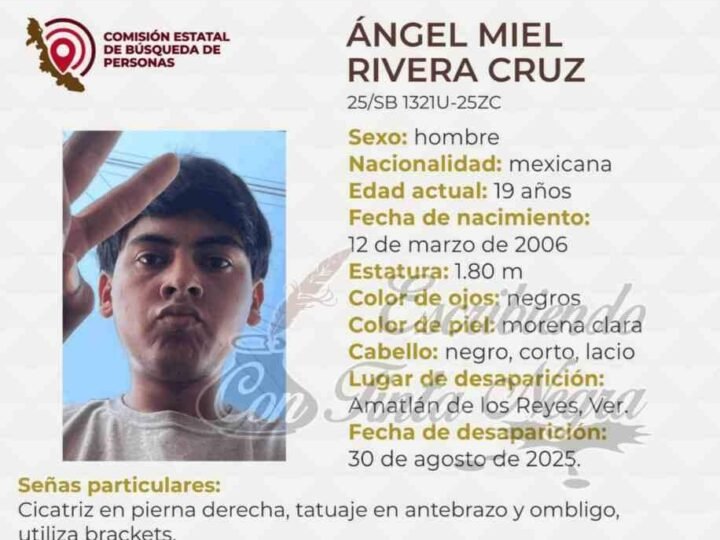 JOVEN DESAPARECIDO ES ENCONTRADO SIN VIDA