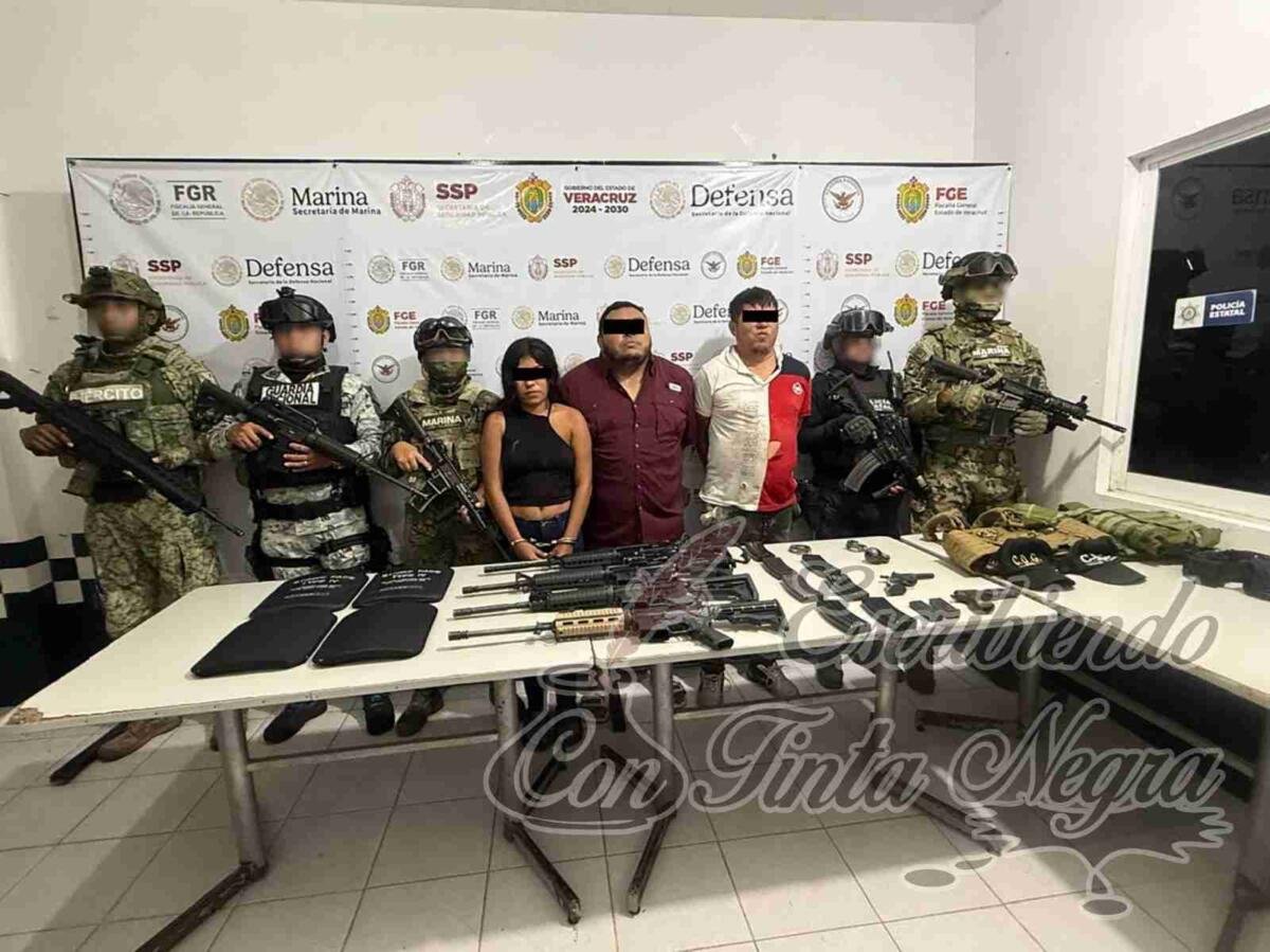 CAPTURAN A TRES CON ARMAS