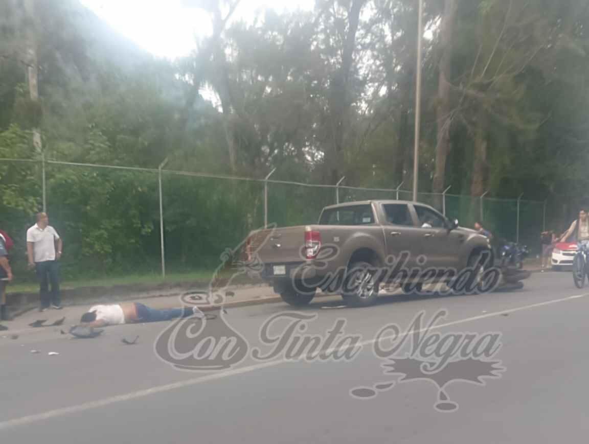 MUERE MOTOCICLISTA EN CHOQUE
