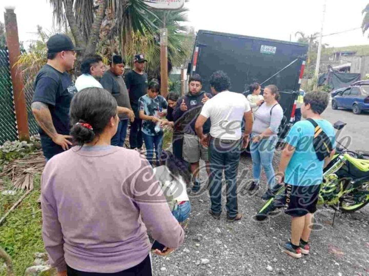 CHOCAN MOTOCICLISTAS EN COSCOMATEPEC