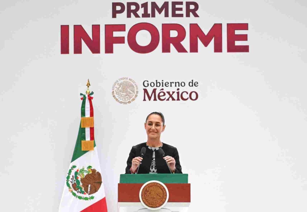 CLAUDIA SHEINBAUM DIO SU PRIMER INFORME DE GOBIERNO
