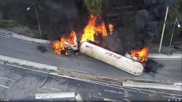 EXCESO DE VELOCIDAD, CAUSA DE LA EXPLOSIÓN DE PIPA EN IZTAPALAPA