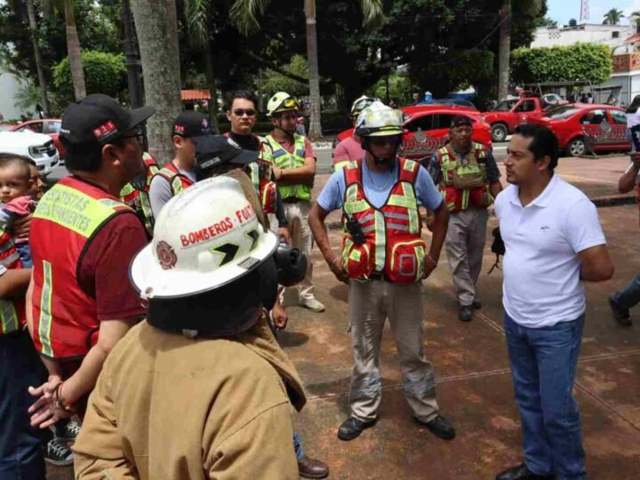 PARTICIPA PRESIDENTE MUNICIPAL Y FUNCIONARIOS EN SEGUNDO SIMULACRO NACIONAL 2025