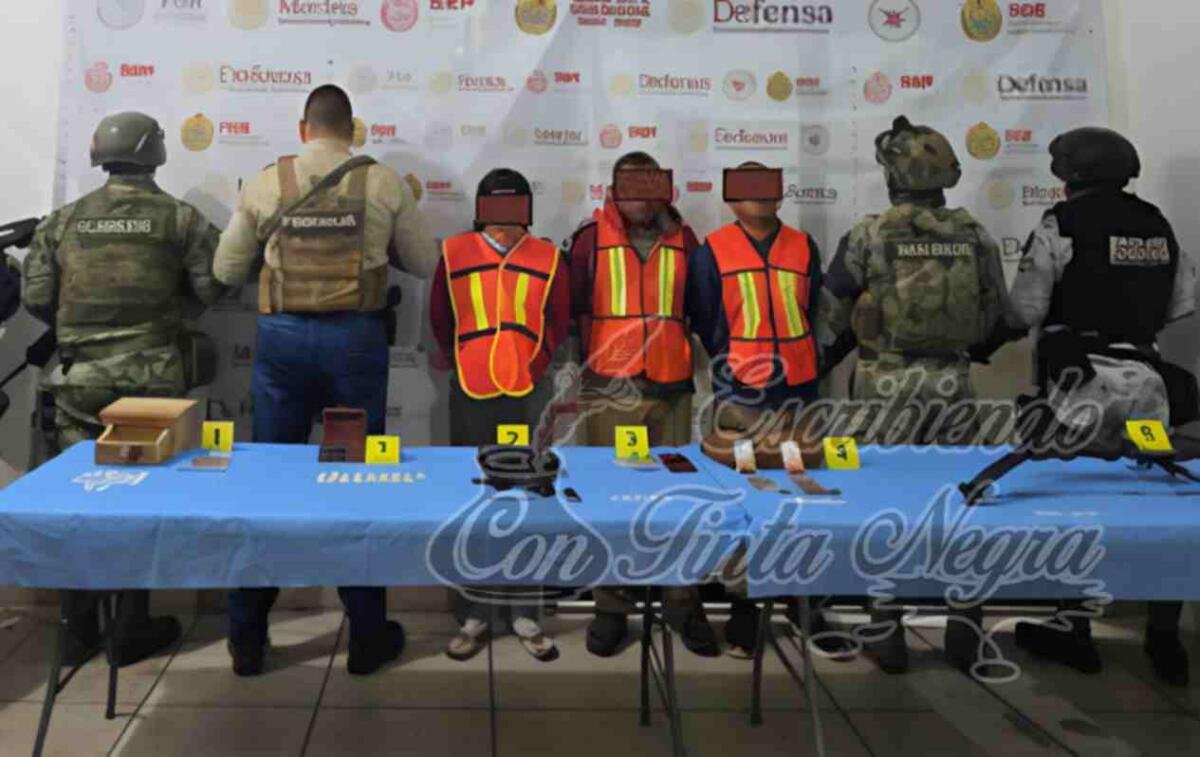 CAPTURAN A TRES CON ARMAS Y DROGA