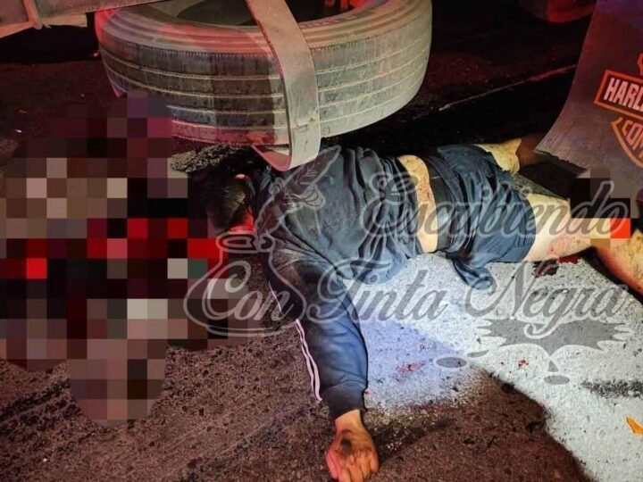 CAMIÓN EMBISTE A MOTOCICLISTAS; AMBIOS MURIERON