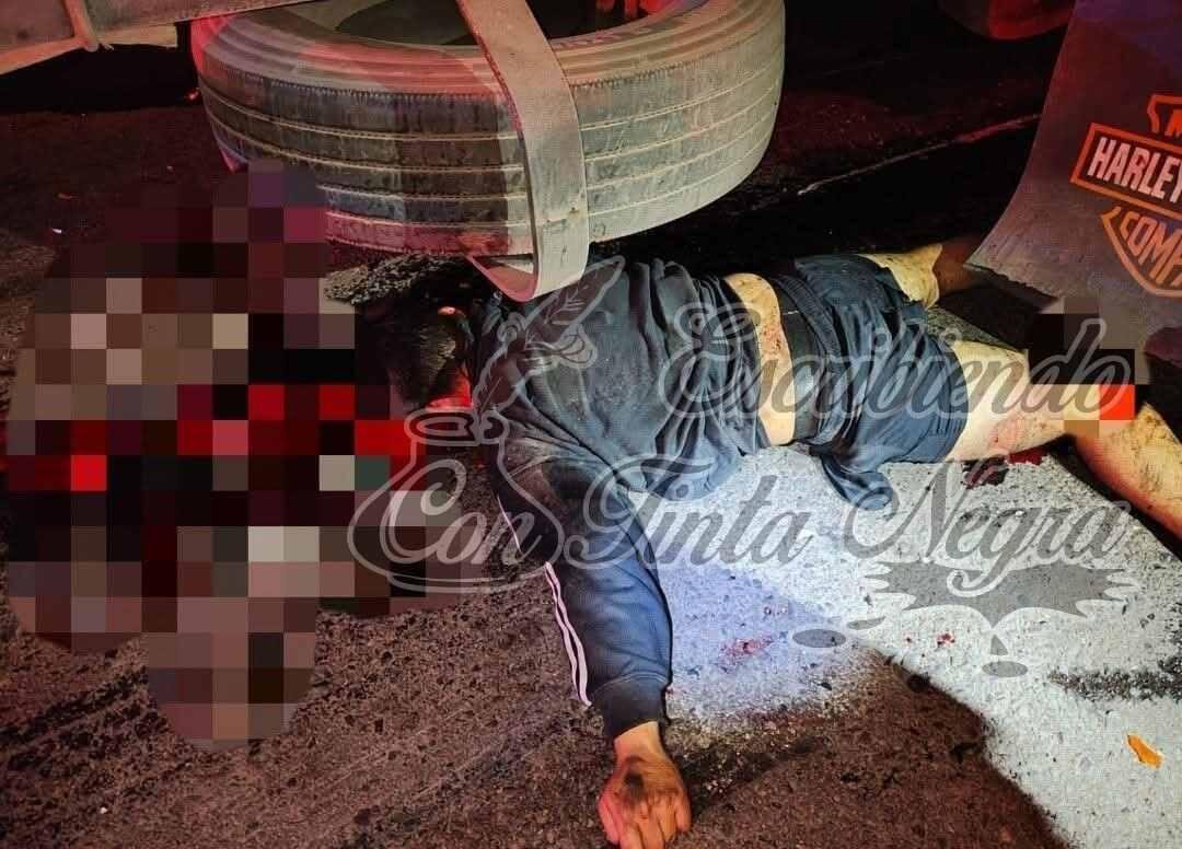 CAMIÓN EMBISTE A MOTOCICLISTAS; AMBIOS MURIERON