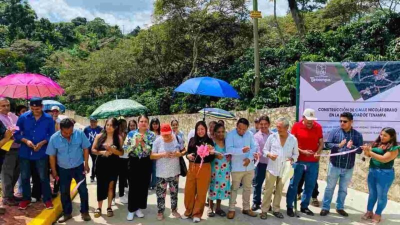 ENTREGA ALCALDESA CALLE EN TENAMPA