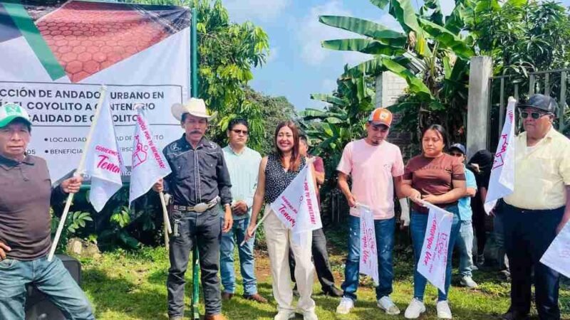 ALCALDESA PONE EN MARCHA CONSTRUCCIÓN DE ANDADOR