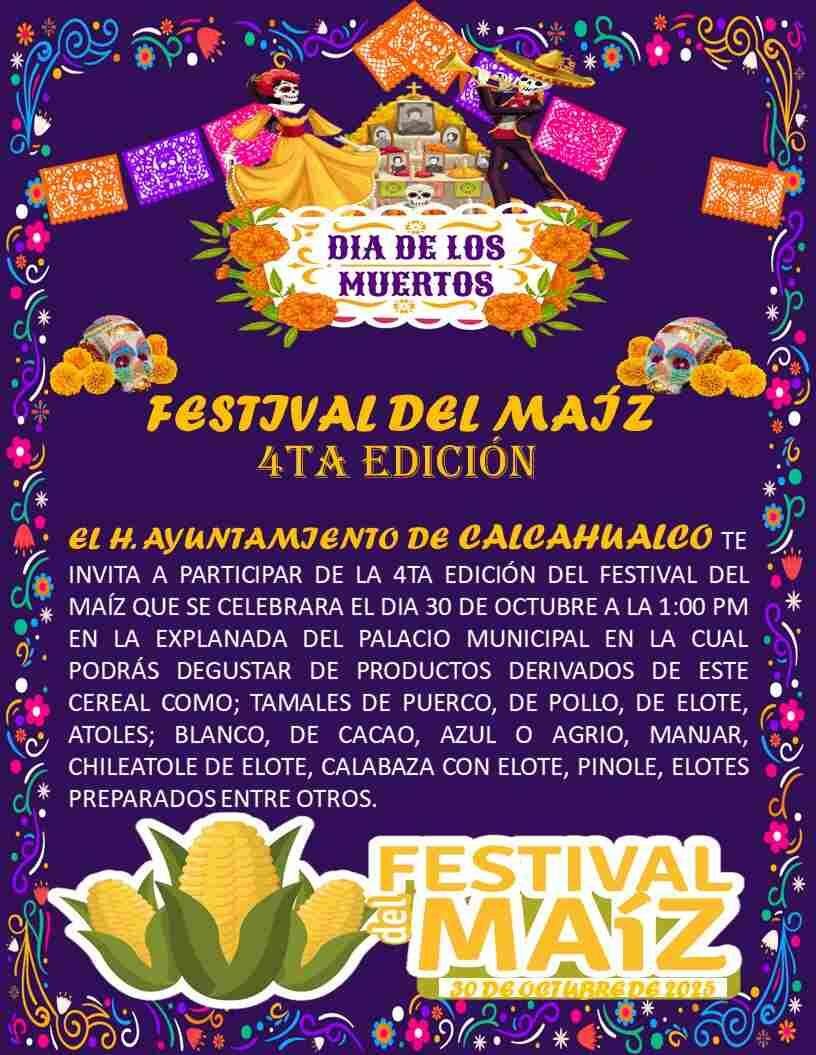 PREPARAN FESTEJOS DEL DÍA DE MUERTOS EN CALCAHUALCO