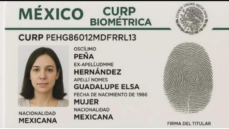 ENTRA EN VIGOR LA CURP BIOMÉTRICA EN MÉXICO