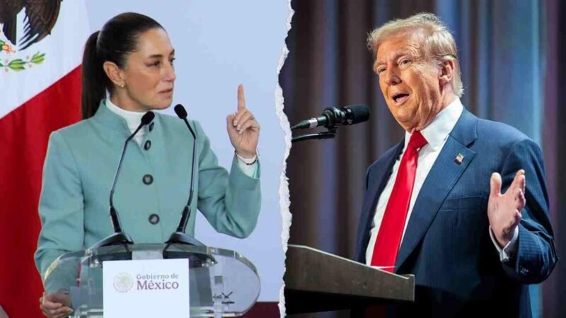 “CARTELES GOBIERNAN MÉXICO, PERO SHEINBAUM ES MUY VALIENTE” DONALD TRUMP