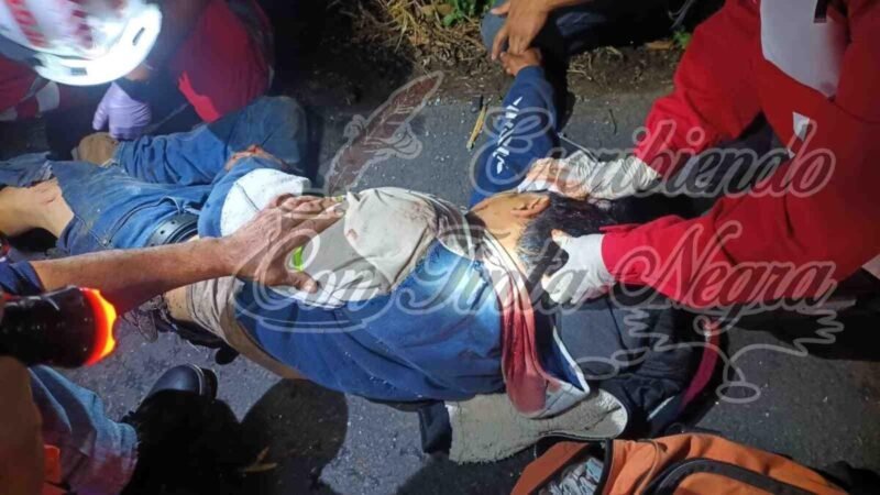 SE ESTRELLA EBRIO SUJETO CONTRA CAMIÓN EN TOTUTLA