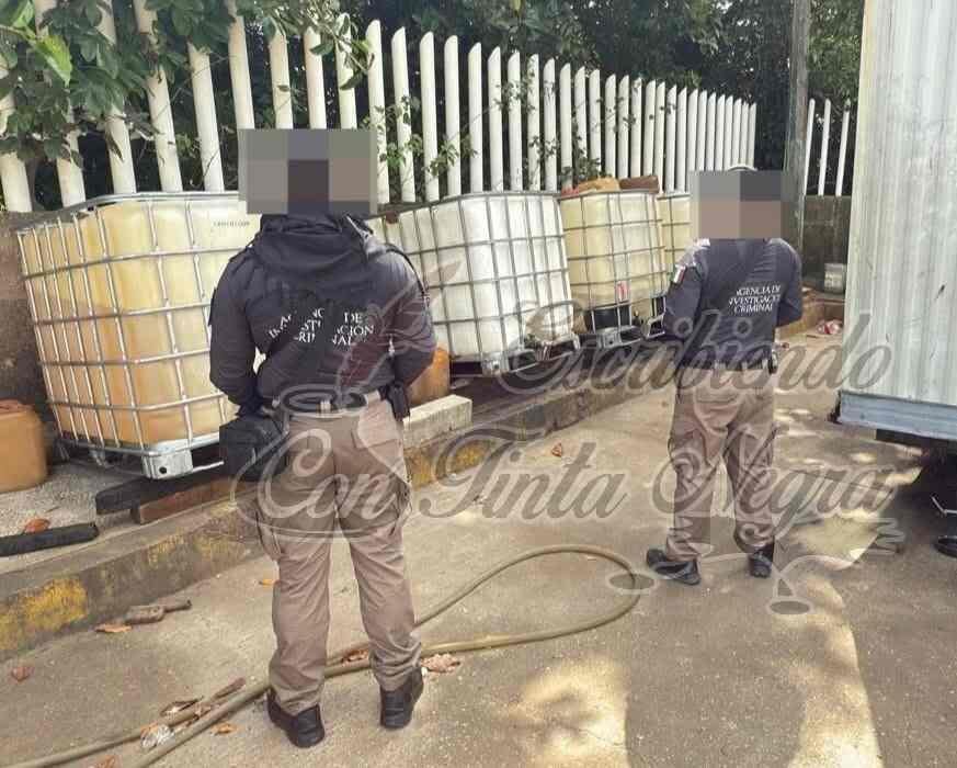 ASEGURAN INMUEBLE CON VEHÍCULOS Y COMBUSTIBLE ROBADO