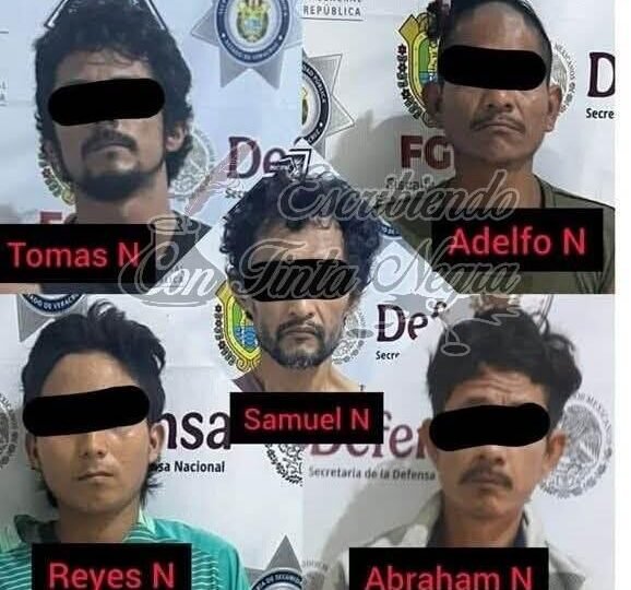 CAPTURAN A CINCO NARCO MENUDISTAS