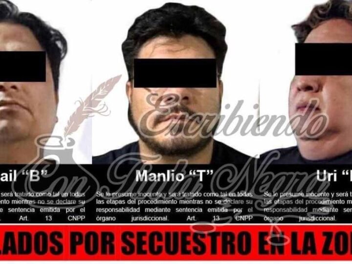 CAPTURAN A TRES SECUESTRADORES