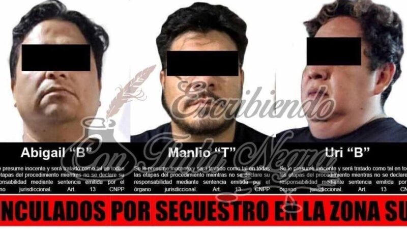 CAPTURAN A TRES SECUESTRADORES