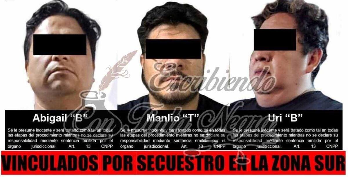 CAPTURAN A TRES SECUESTRADORES