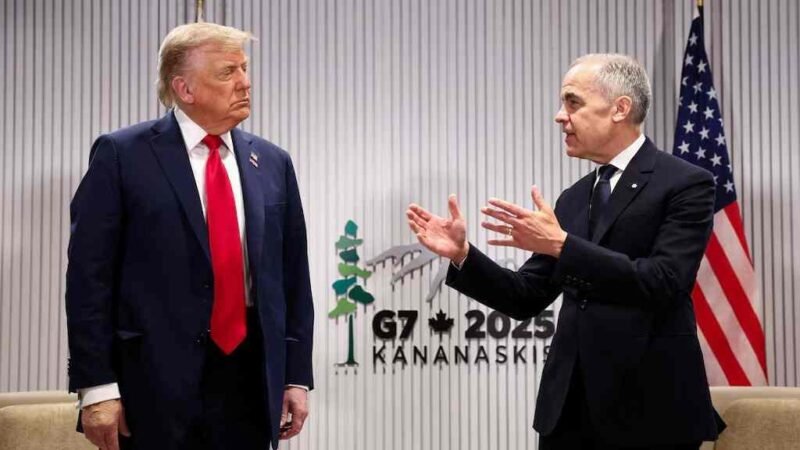 PRIMER MINISTRO DE CANADÁ SE DISCULPA CON TRUMP POR ANUNCIO CONTRA ARANCELES